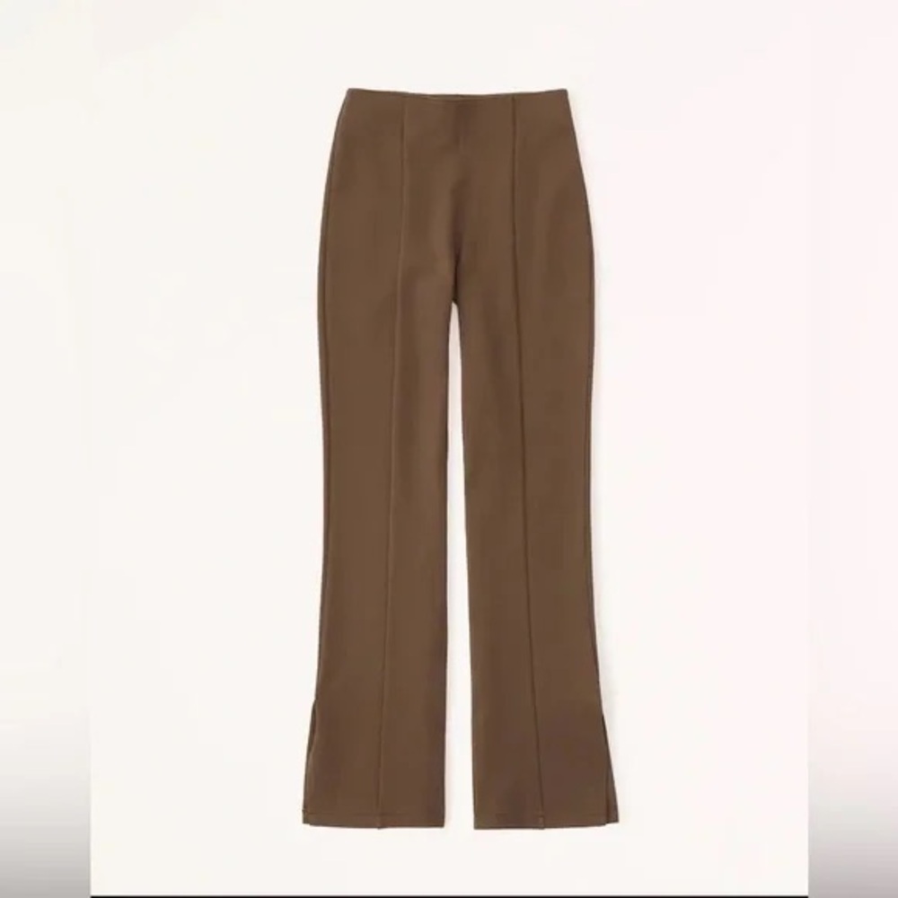 Abercrombie & Fitch Women's Ponte Split-Hem Slim Flare Pants